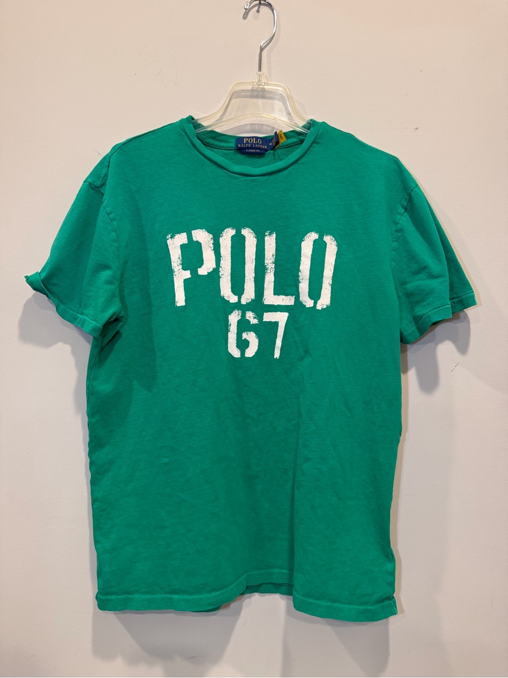 Ralph Lauren Green 'POLO 67' Graphic Crewneck Tee